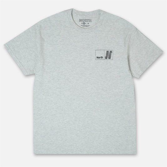 North N Logo T-shirt - Ash/Black