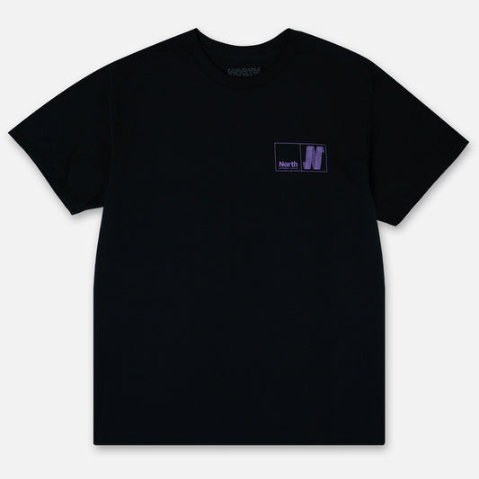 North N Logo T-shirt - Black/Grape