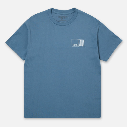 North N Logo T-shirt - Indigo/White