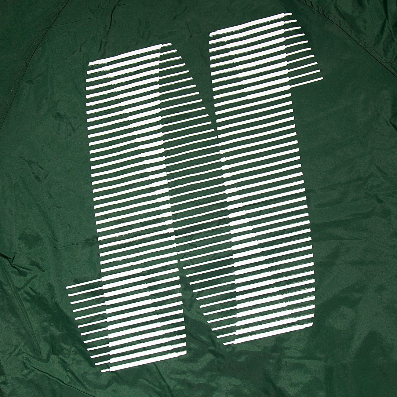 North N Logo Coach Jacket - Dark Green/White