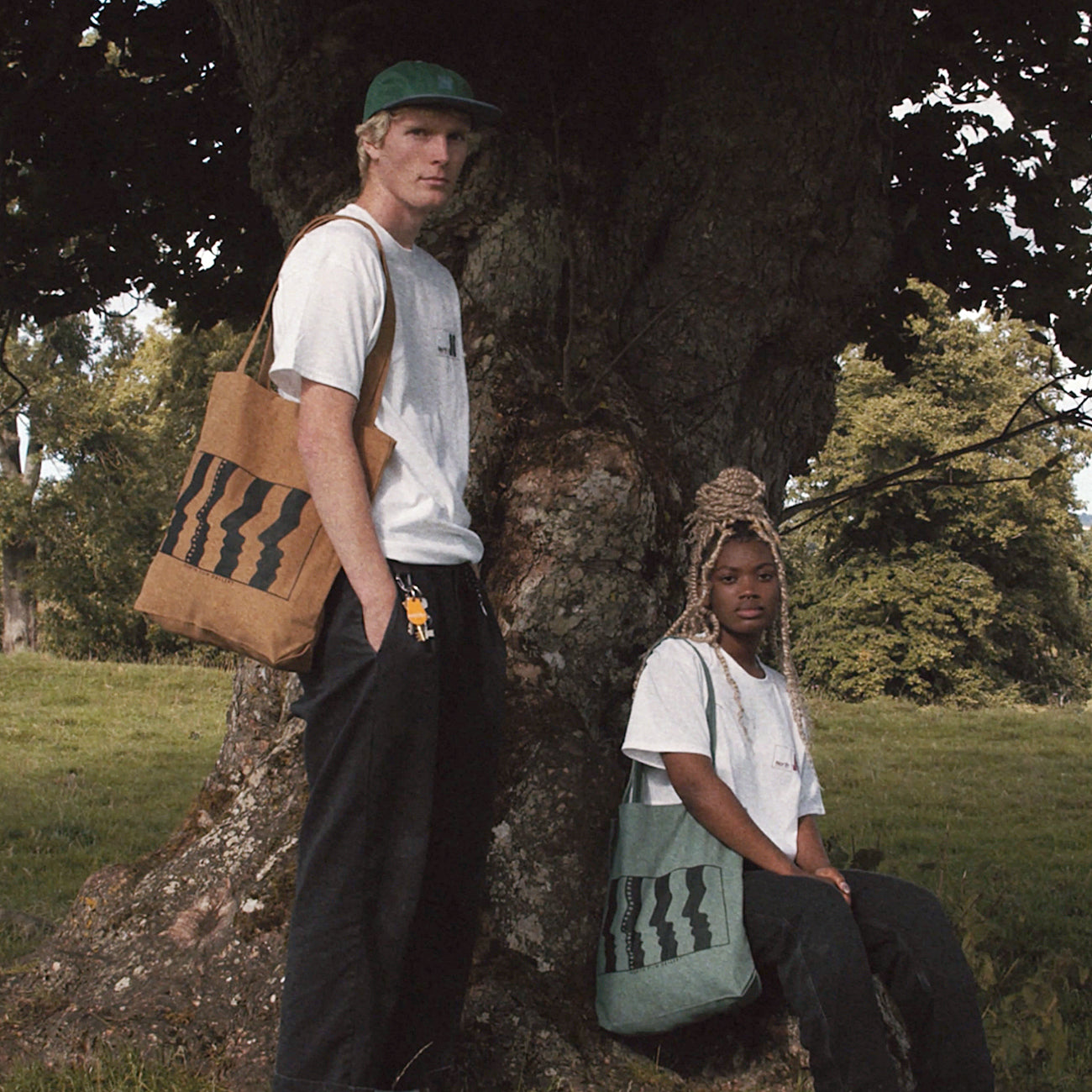 North Film Gallery Tote Bag - Green/Black