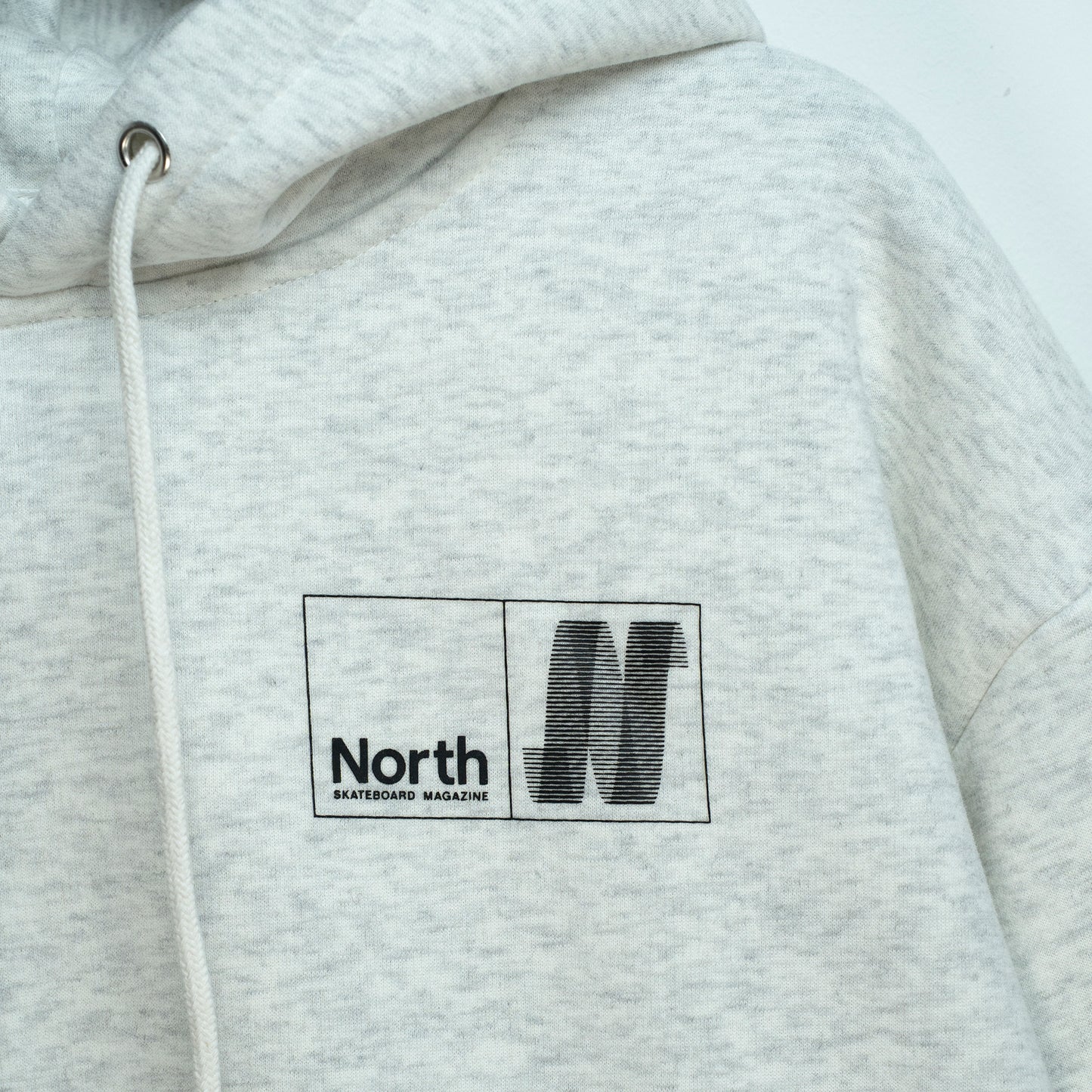 North N Logo Hoodie - Ash/Black