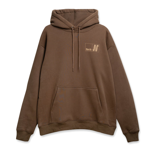 North N Logo Hoodie - Brown/Sand