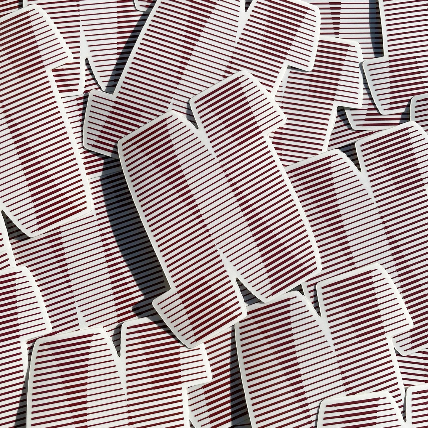 N Logo Red Sticker - 3 Stickers