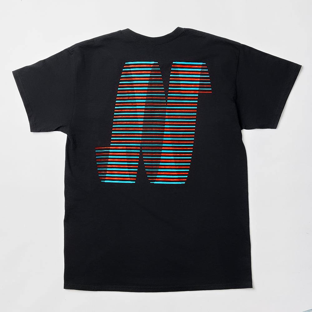 North N Logo T-shirt - Black/Blue/Red