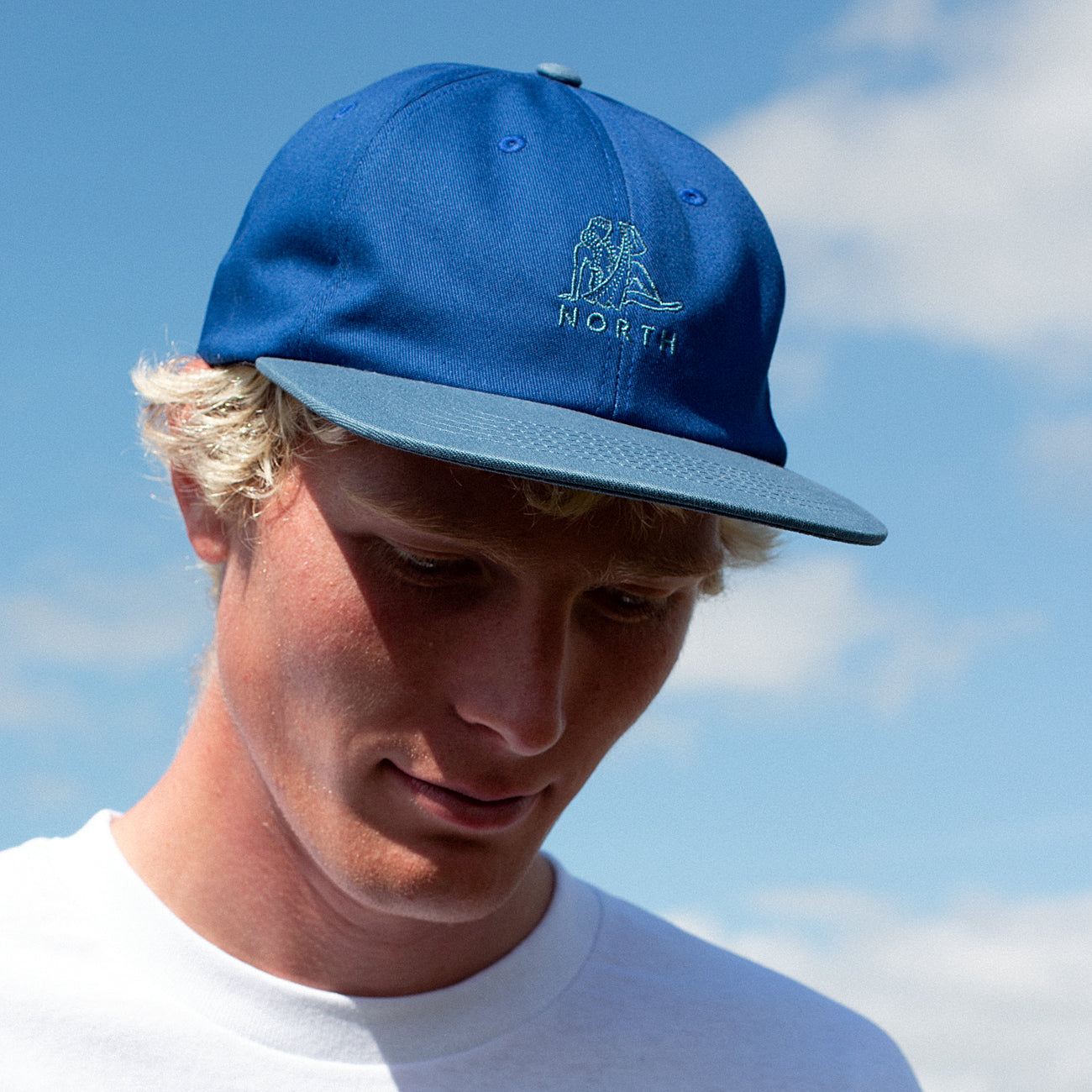 North Zodiac Logo Cap - Blue/Light Navy