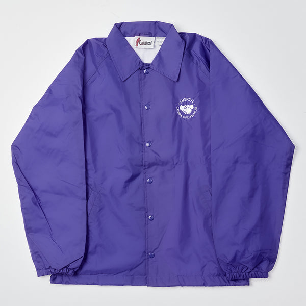 North Supplies Logo Coach Jacket - Purple/White – northskatemag