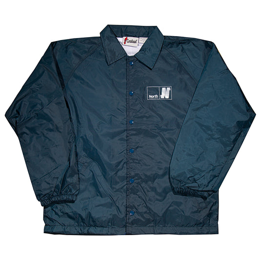 North N Logo Coach Jacket - Navy/White