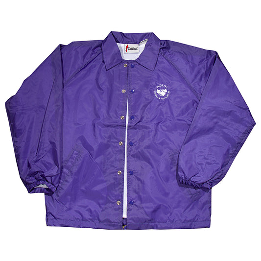 North Supplies Logo Coach Jacket - Purple/White