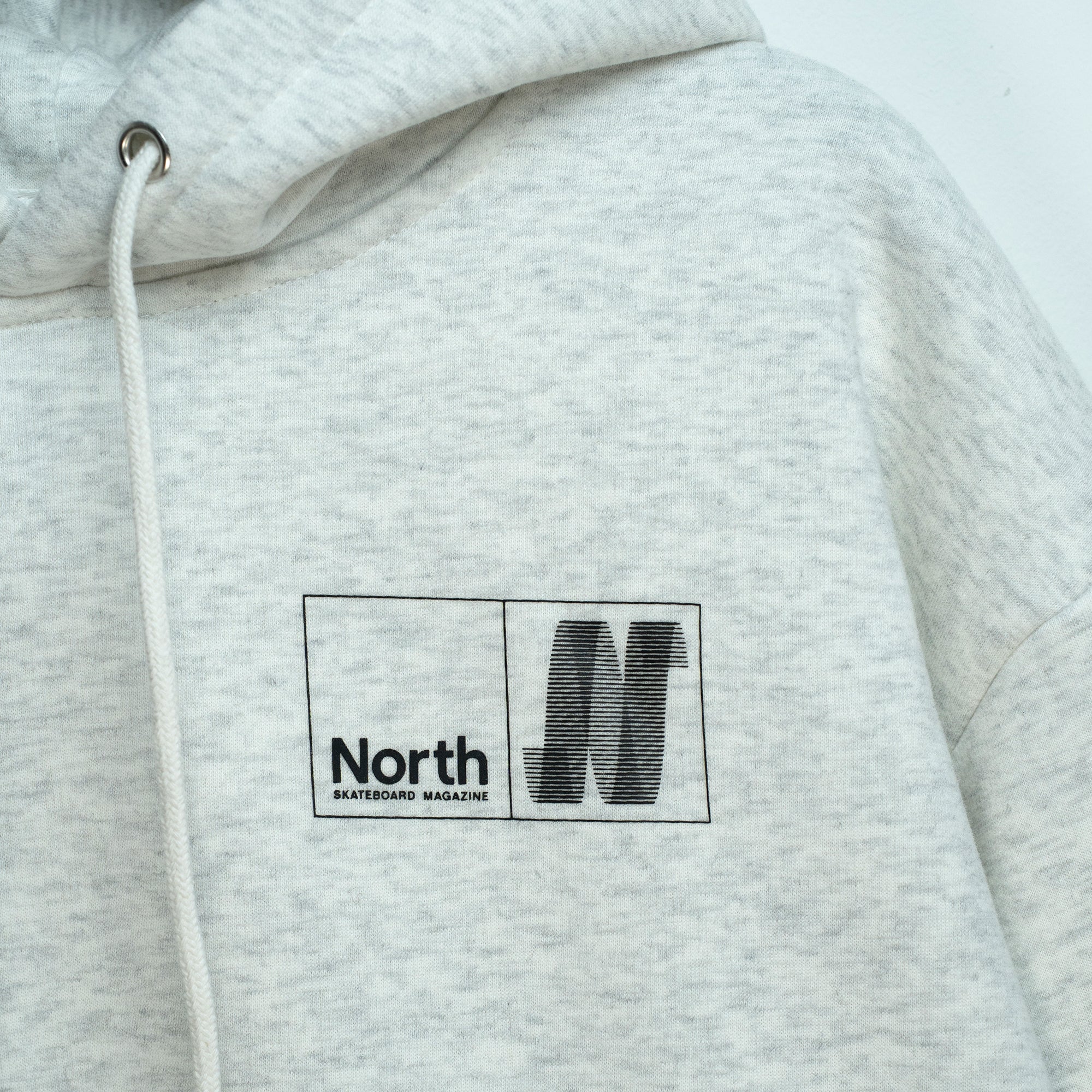 North N Logo Hoodie - Ash/Black – northskatemag